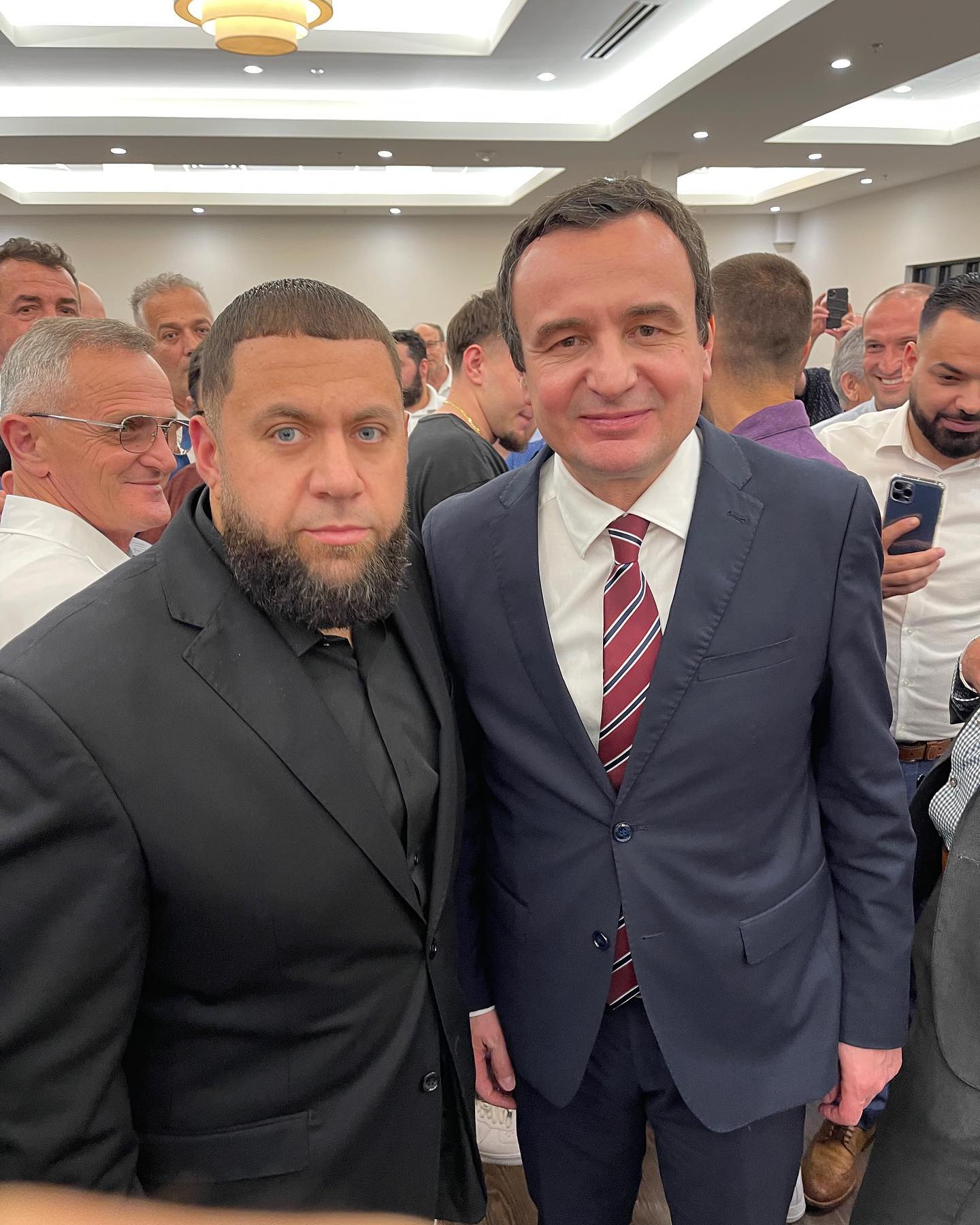 Idris Lura, Founder and CEO of LUXX PR, with H.E. Albin Kurti, Prime Minister of Kosovo